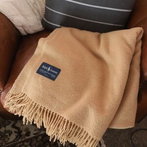 Ralph Lauren camel hair Throw Blanket